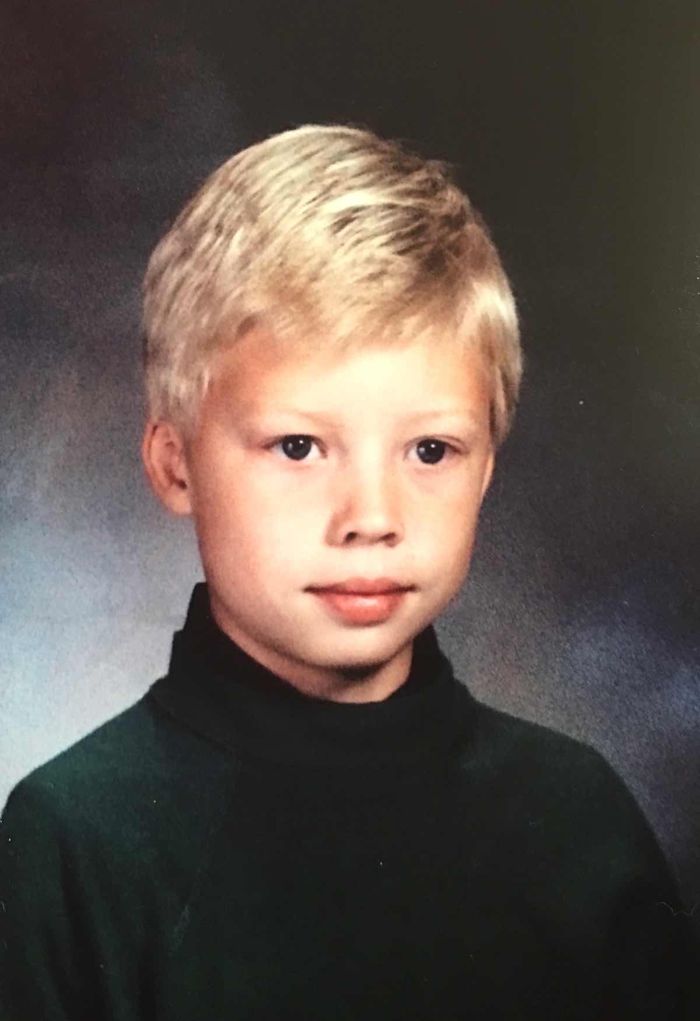 David Olson as a young boy